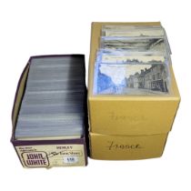 THREE BOXES CONTAINING APPROX 800 EARLY 20TH CENTURY AND LATER POSTCARDS OF FRANCE Contained in