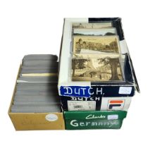 THREE BOXES CONTAINING APPROX 1000 EARLY 20TH CENTURY IN LATER POSTCARDS OF GERMANY, HOLLAND AND