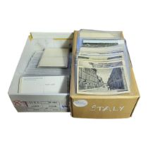 TWO BOXES CONTAINING APPROX 600 EARLY 20TH CENTURY AND LATER POSTCARDS OF ITALY All contained in