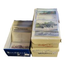 THREE BOXES CONTAINING APPROX 1000 EARLY 20TH CENTURY AND LATER POSTCARDS OF BRIDGES, VIADUCTS,