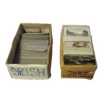 TWO BOXES CONTAINING APPROX 400 EARLY/MID 20TH CENTURY POSTCARDS SHOWING BRITAIN AND IRELAND