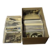 A BOX CONTAINING APPROX 150 EARLY 20TH CENTURY AND LATER POSTCARDS European and world costume and