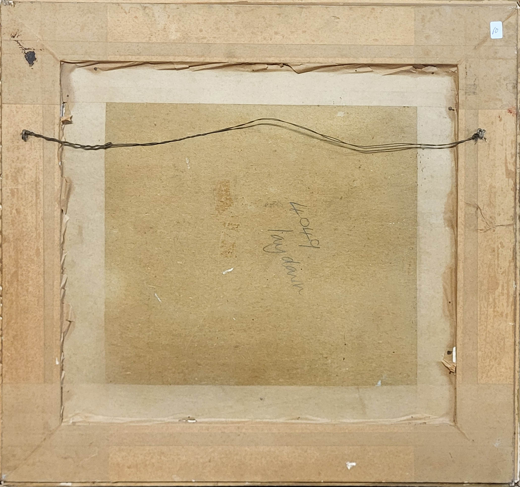 CEDRIC MORRIS?, OIL ON BOARD Italian Landscape, framed. 60cm x 57cm N.B. possibly Cedric Morris as - Image 6 of 6