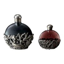 TWO VINTAGE FIRST IMPRESSIONS, FORREST ROW PERFUME BOTTLES.(9.5cm x 8.5cm)