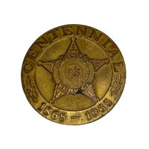 U.S SECRET SERVICE CENTENNIAL BRONZE MEDALLION, 1865-1965.