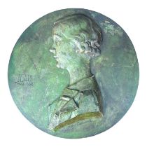 VICTOR DEMANET, 1895 - 1964, A CONSIDERABLY LARGE 20TH CENTURY ART DECO BELGIAN BRONZE RELIEF PLAQUE