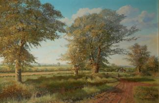 HAROLD L. NASH (XX), 20TH CENTURY OIL ON CANVAS Titled ‘Brookman’s Park, Hertfordshire’, signed