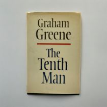 GRAHAM GREENE, TENTH MAN, 1985, BODLEY HEAD, CUT SIGNATURE TO HALF TITLE D/J worn., marked verso