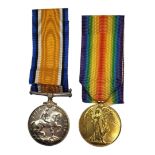 A PAIR OF WWI BRITISH WAR MEDALS To include silver Defence medal and bronze Victory medal, awarded