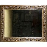 A LARGE DECORATIVE 18TH CENTURY SPANISH COLONIAL DESIGN CARVED GILTWOOD MIRROR The rectangular frame