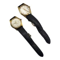 LINDEX, A GOLD PLATED WRISTWATCH, CIRCA 1960 Stainless steel back, manual wind movement, silvered