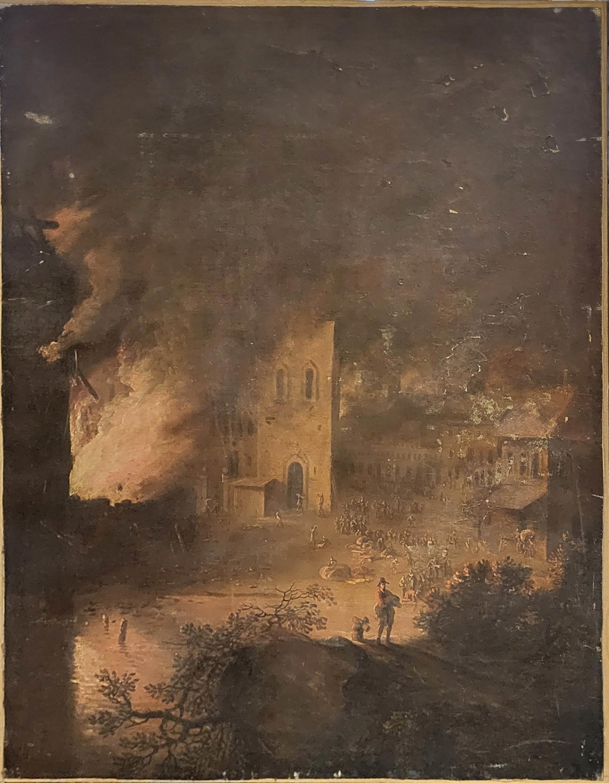 IN THE MANNER OF DIRK VERHAERT, A LATE 17TH/EARLY 18TH CENTURY DUTCH OIL ON CANVAS Nocturnal