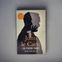 JOHN LE CARRÉ, THE PIGEON TUNNEL, SIGNED TO TITLE Dust jacket with some shelf wear.
