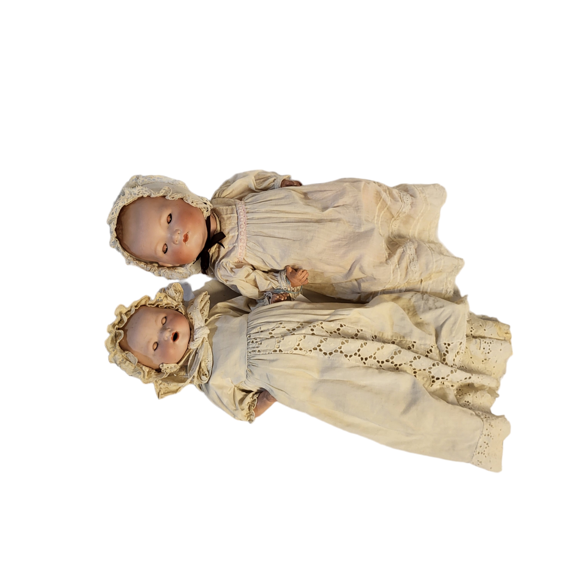 HEUBACH BROTHERS, GEBRUDER HEUBACH, A BISQUE HEADED BEBE DOLL Five piece jointed composition body, - Image 2 of 2