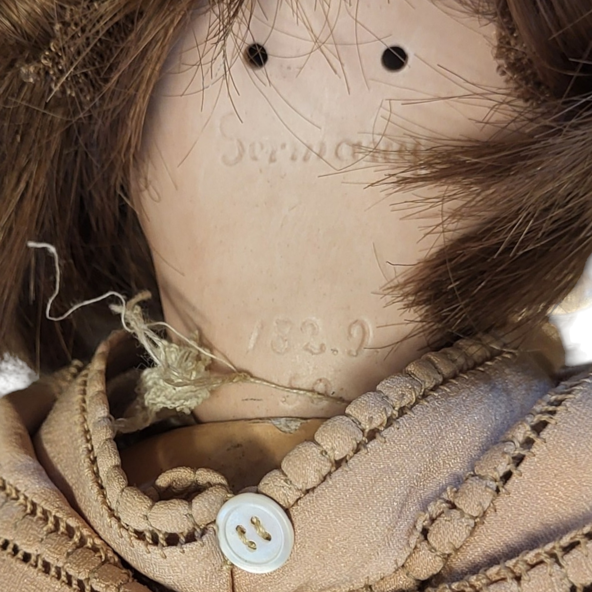 A.J.D. KESTNER, A BISQUE HEADED BABY DOLL With magnesite head, open and close painted eyes and - Image 3 of 3