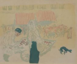 PIERRE BONNARD, FRENCH, 1867 - 1947, LIMITED EDITION (100) LITHOGRAPH PRINTED IN COLOURS ON WOVE