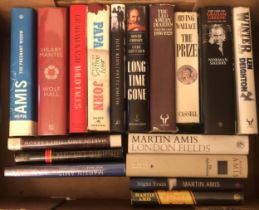A COLLECTION OF SEVENTEEN SIGNED FIRST EDITIONS To include Martin Amis Graham Greene.