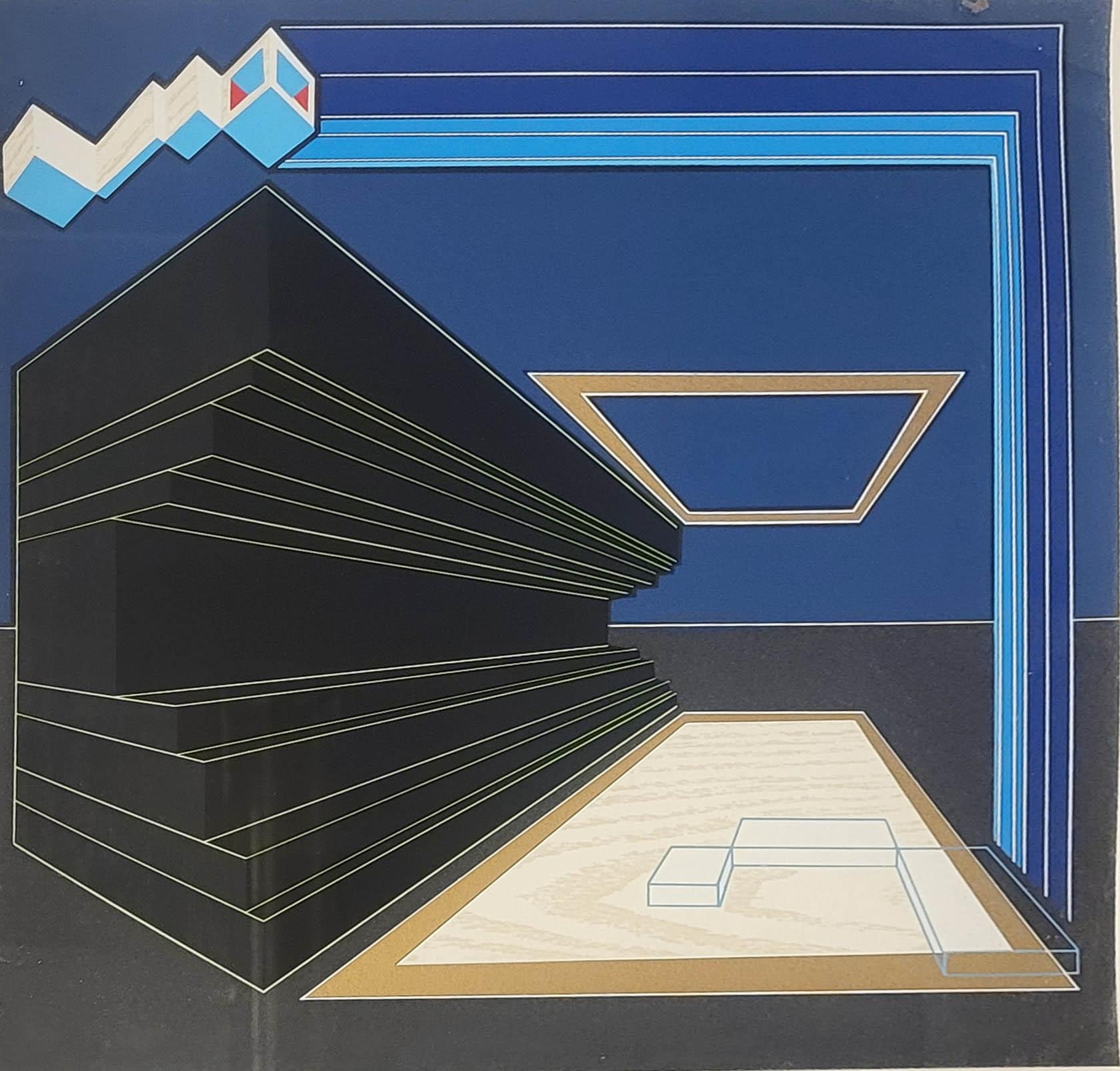 IAN MONROE, B. 1972, LIMITED EDITION (34/100) SCREENPRINT Titled ‘Event Structure’, signed, dated,