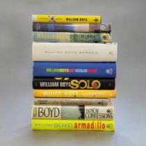 WILLIAM BOYD NOVELS, ALL SIGNED FIRST EDITIONS Including Any Human Heart, Bamboo etc. (qty 9)
