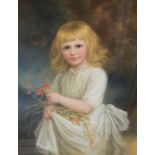 EMILY BARNARD, 1884 - 1911, A VICTORIAN PASTEL PORTRAIT Young child wearing period attire