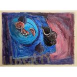 HELEN THEOBALD (XX), PASTEL Figs with liberty, signed lower right, framed. N.B. Helen has worked