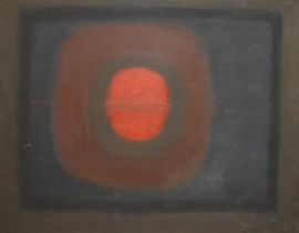 MID 20TH CENTURY OIL ON CANVAS, FURTHER ABSTRACT VERSO. (102cm x 76cm) Condition: good overall