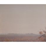 ANTHONY DAY, 1922 - 2023, FEN COUNTRY ARTIST EGG TEMPERA Titled ‘A Quite Autumn In The Fenns, 1988’,