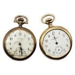 AN EARLY 20TH CENTURY AMERICAN 14CT GOLD LADIES’ POCKET WATCH Marked ‘Bigelow, Kennard and Co.,