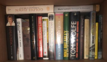 A COLLECTION OF SEVENTEEN SIGNED FIRST EDITIONS To include Tom Wolfe, John Fowles, Charlie Drake.