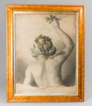 A LARGE 19TH CENTURY ENGRAVING OF VENUS. Framed and glazed. (h 85cm x w 68cm x d 3.5cm)