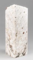 A MEXICAN ONYX LAMP (WITH IRREGULAR TOP) (h 46cm x w 15cm x d 15cm)