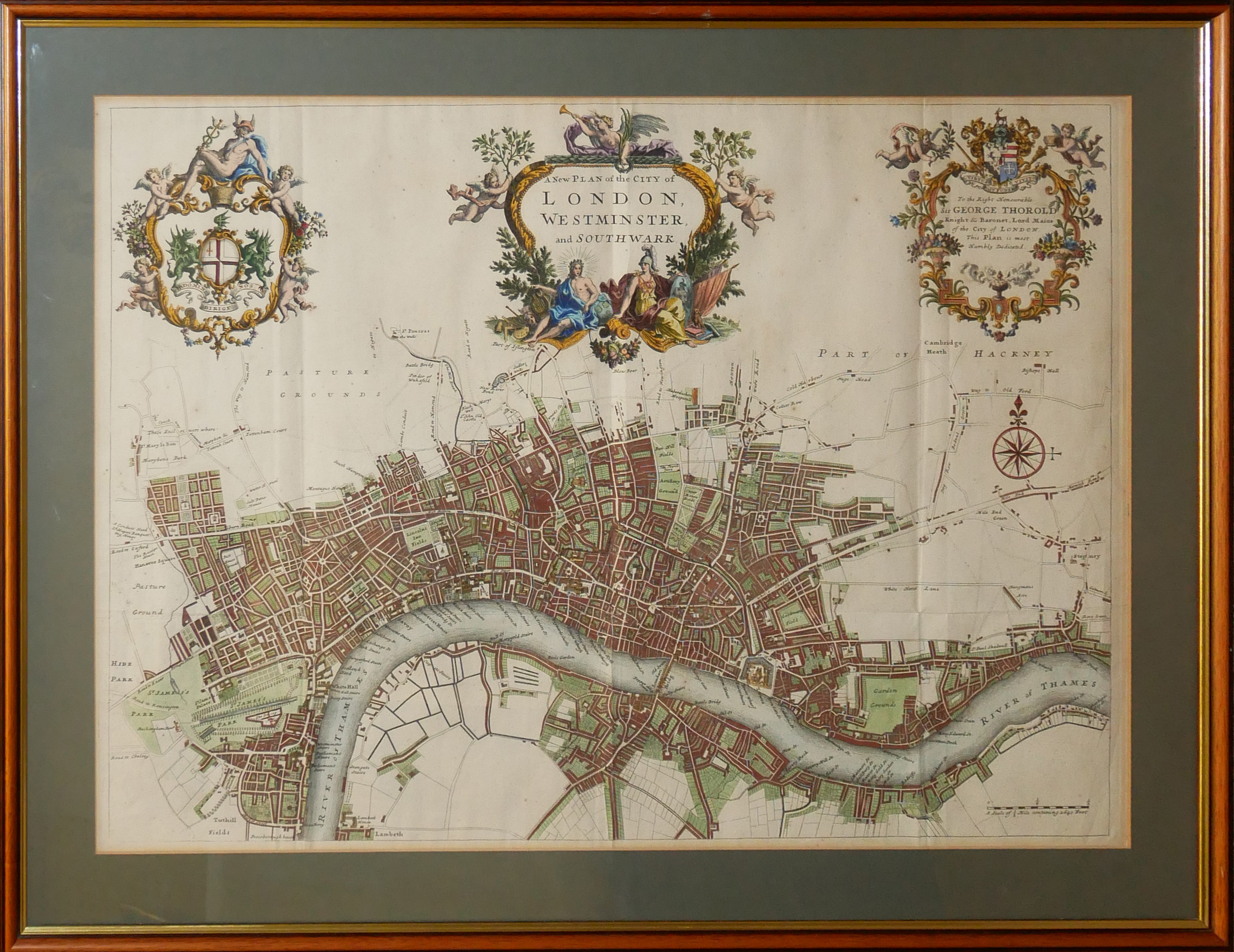 JOHN STRYPE, ENGLISH, 1643 - 1737, ENGRAVING A New Plan of the City of London, Westminster and - Image 2 of 7