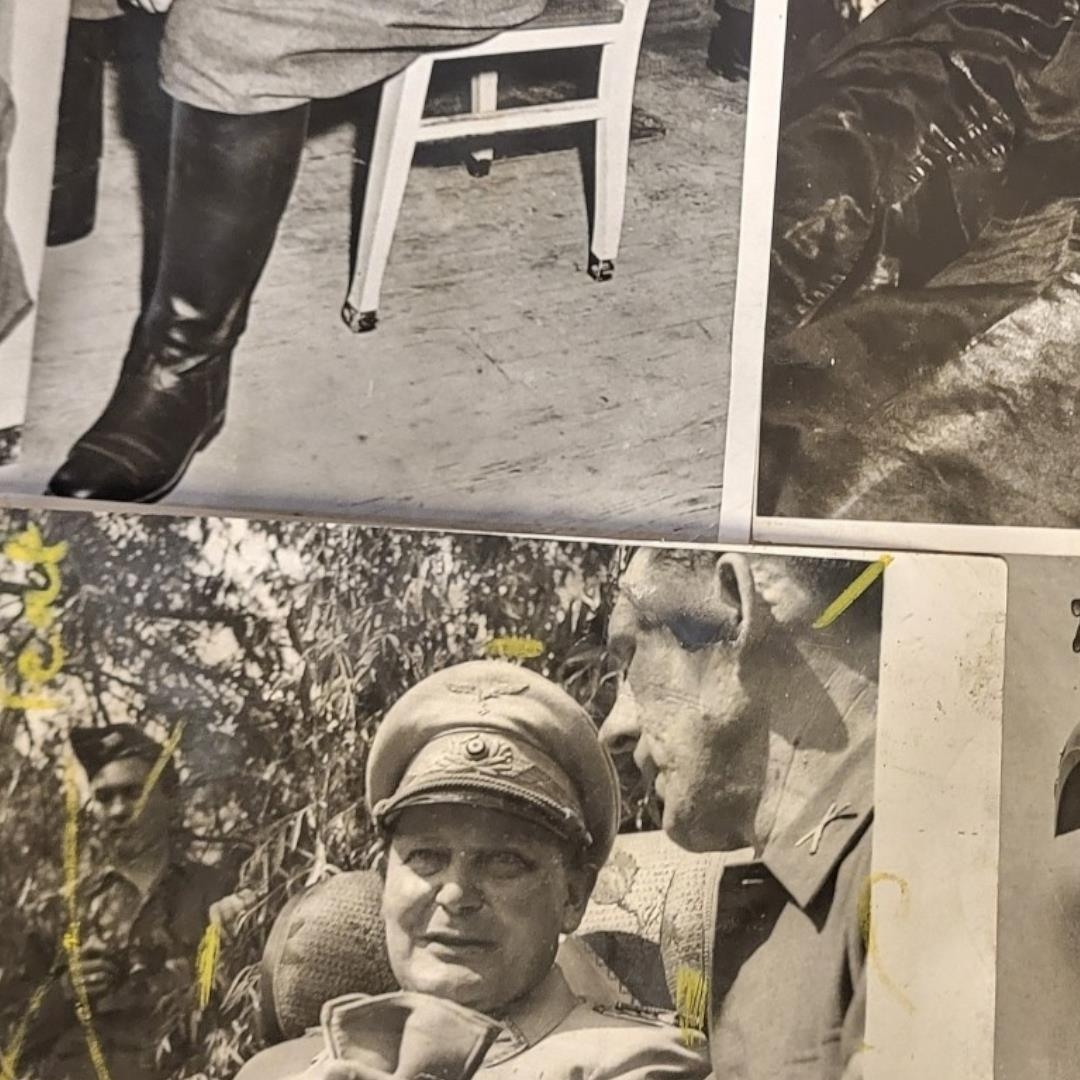 WWII INTEREST, A GROUP OF SIX PRESS PHOTOGRAPHS OF HERMANN GOERING Including his mugshot at the time - Image 5 of 19