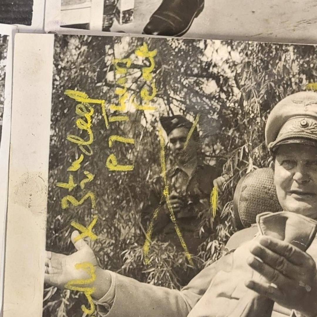 WWII INTEREST, A GROUP OF SIX PRESS PHOTOGRAPHS OF HERMANN GOERING Including his mugshot at the time - Image 3 of 19