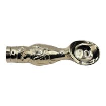 A NOVELTY SILVER PLATED PENGUIN ICE CREAM SCOOP The body donning a tuxedo and bow tie. (4.5cm x