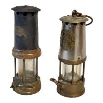 THOMAS & WILLIAMS, ABERDARE MAKERS, AN EARLY MINERS OIL LAMP Impressed model no: 835, Circa 1890 -