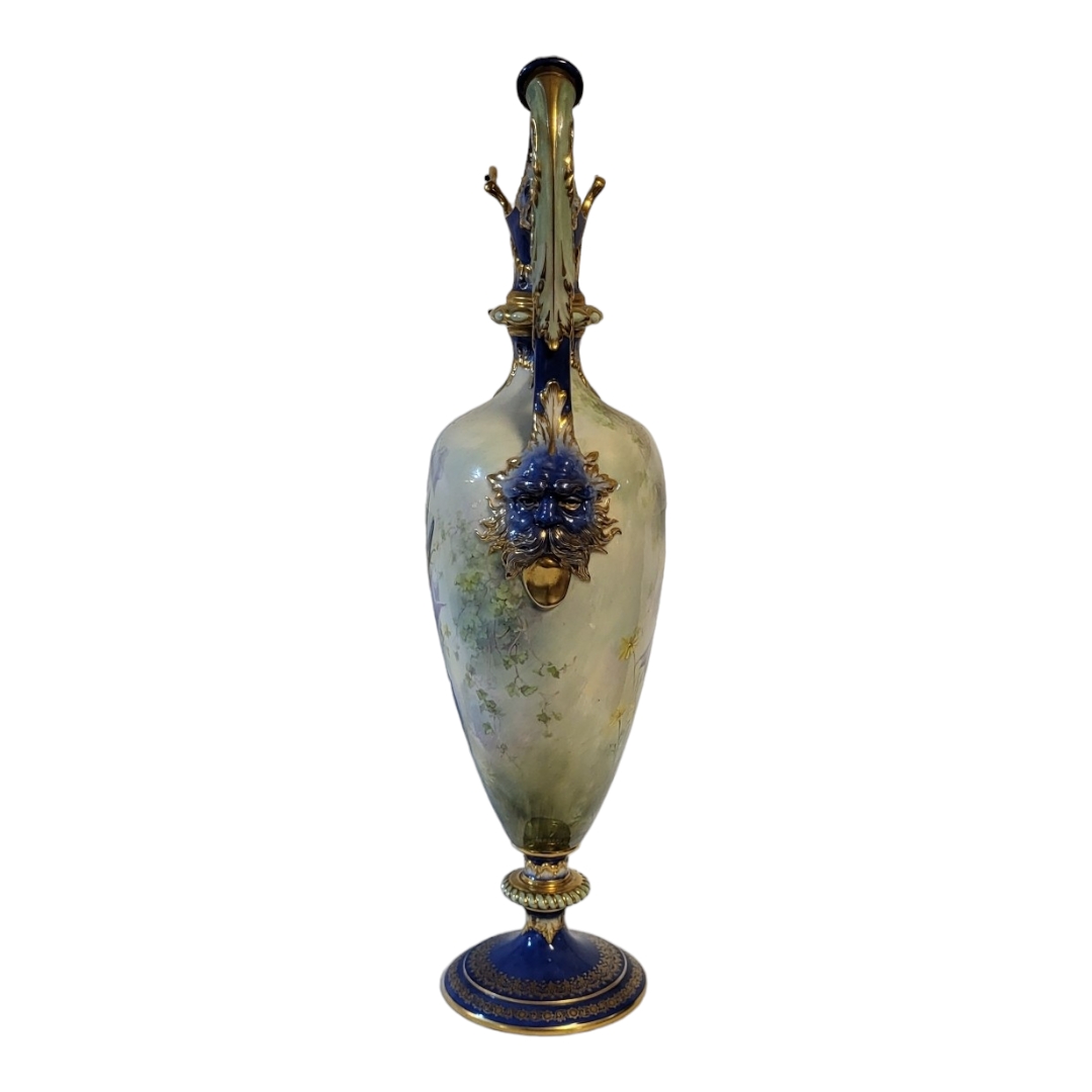 ROBERTS FOR ROYAL WORCESTER, CELLINI PATTERN STYLE, RENAISSANCE SHAPED PORCELAIN EWER, CIRCA 1901 An - Bild 4 aus 15