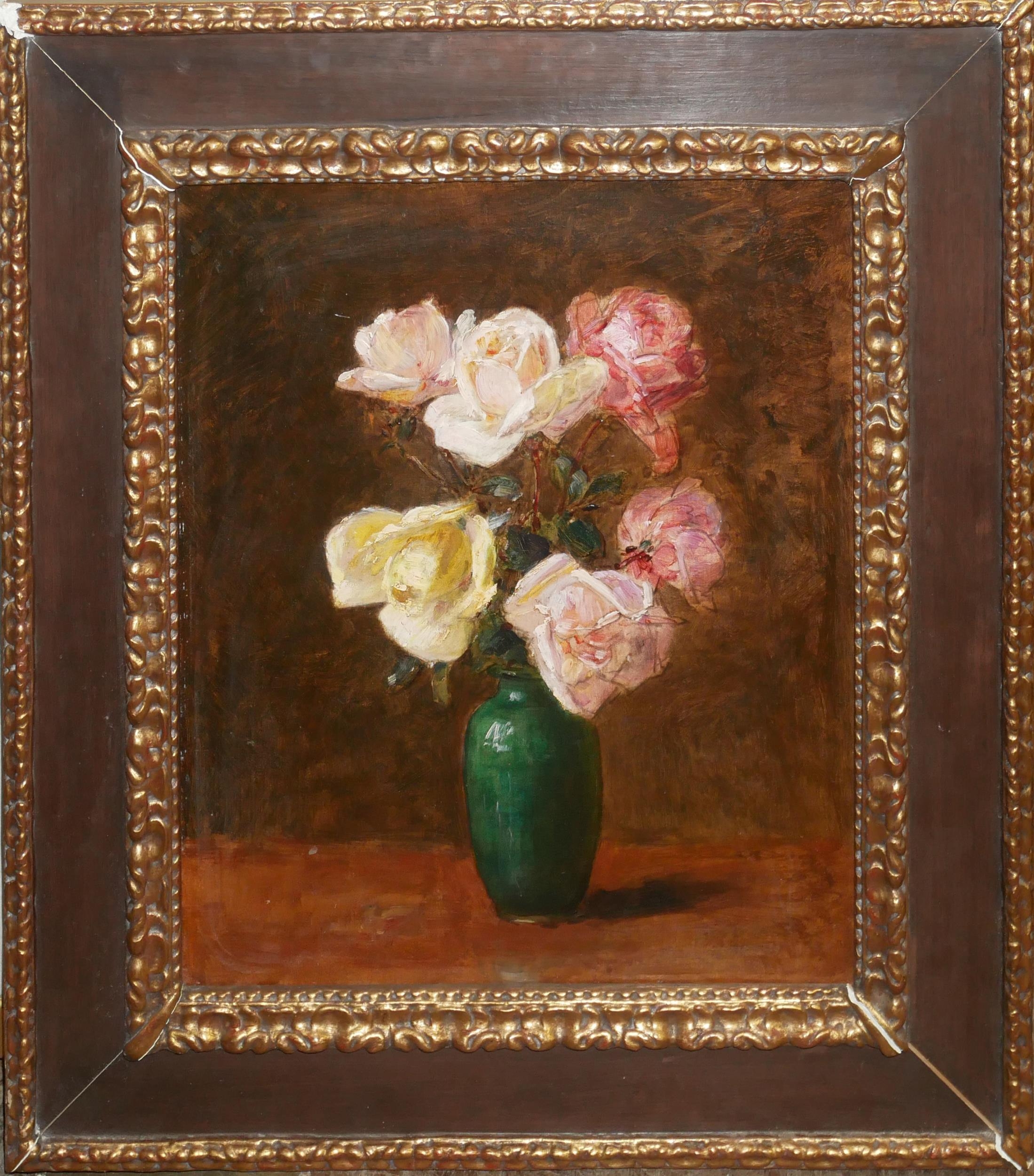 ATT: HENRI-THEODORE FANTIN LATOUR, 1836 - 1904, OIL ON CANVAS Still life, flowers, canvas by the - Image 2 of 4