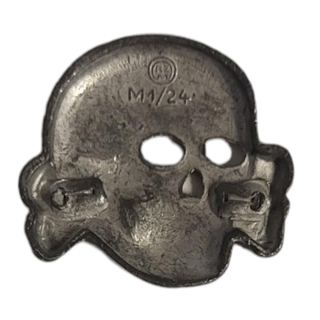 A GERMAN SS VISOR CAP SKULL RZM M1/24. Condition: good - Image 3 of 3