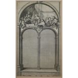 GIULIANO GIAMPICCOLI, A FINE SET OF SIX 18TH CENTURY ITALIAN BLACK AND WHITE ENGRAVINGS All