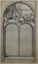 GIULIANO GIAMPICCOLI, A FINE SET OF SIX 18TH CENTURY ITALIAN BLACK AND WHITE ENGRAVINGS All