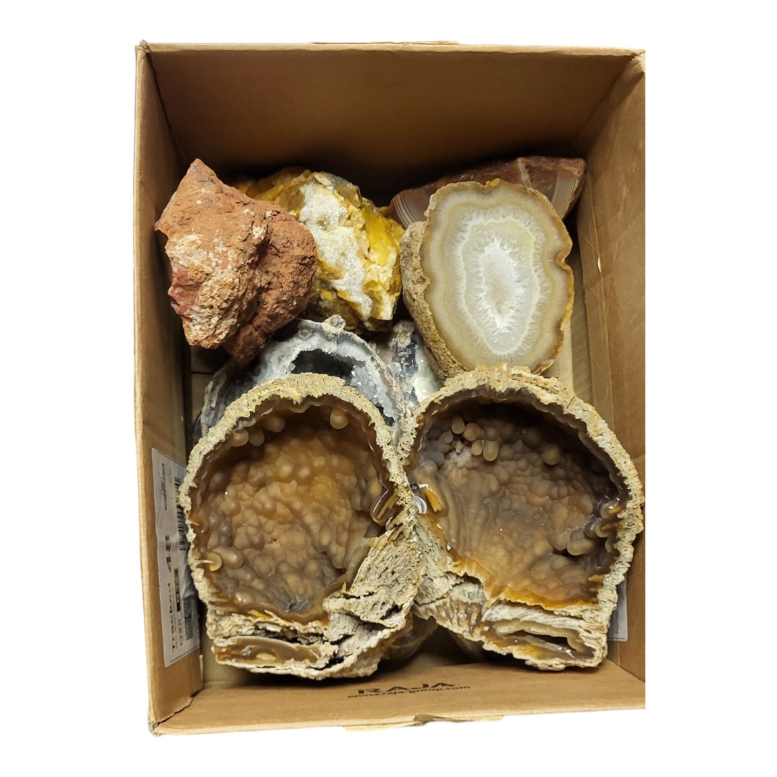 A COLLECTION OF ROCK SPECIMENS To include quartz and agate,together with a collection of perspex - Image 2 of 2