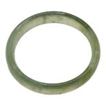 A PALE GREEN CELADON JADE BANGLE. (inside diameter 6cm) Condition: good overall