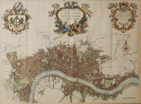 JOHN STRYPE, ENGLISH, 1643 - 1737, ENGRAVING A New Plan of the City of London, Westminster and