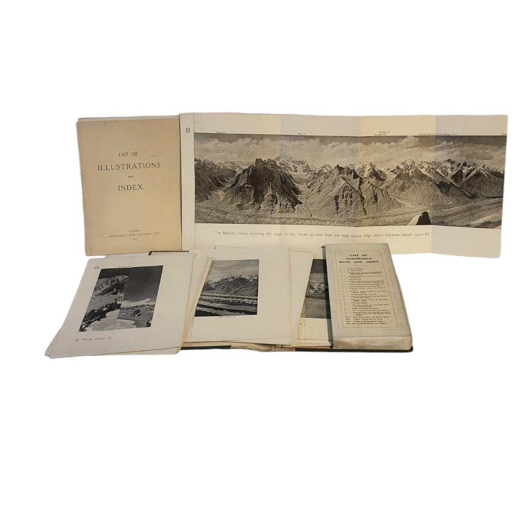 DE FILIPPI, KARAKORAM AND WESTERN HIMALAYA, LONDON, JOHN CONSTABLE AND COMPANY, 1912 Plate volume - Image 5 of 11