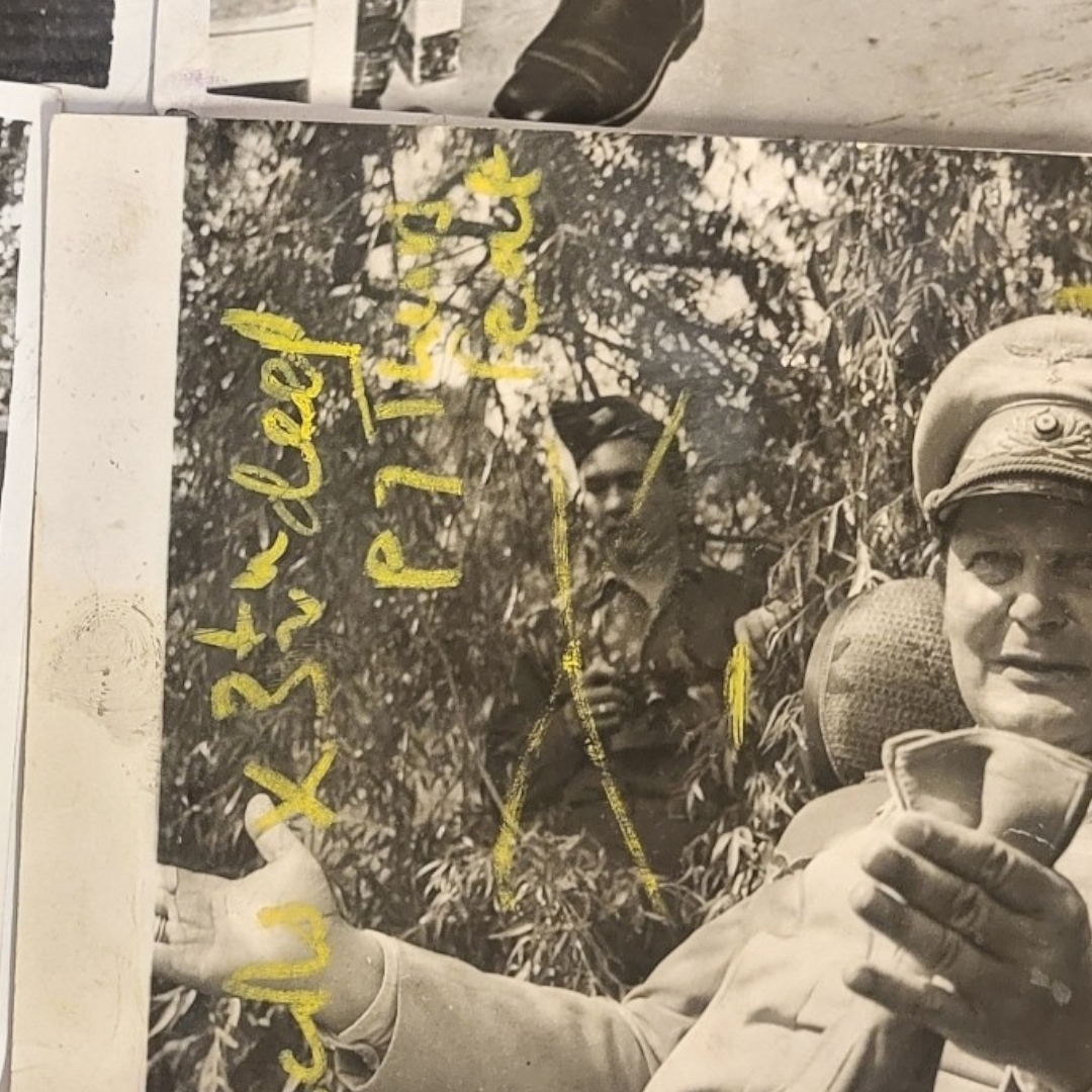 WWII INTEREST, A GROUP OF SIX PRESS PHOTOGRAPHS OF HERMANN GOERING Including his mugshot at the time - Image 2 of 19