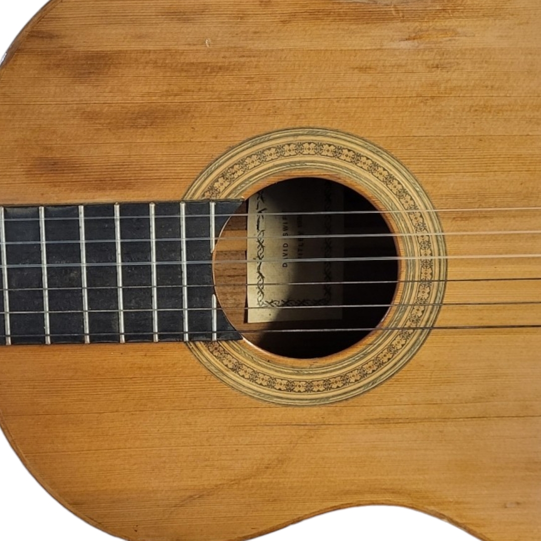 DAVID SWIFT, A VINTAGE ACOUSTIC GUITARS Bearing label to interior, dated Witley, 1986, together with - Image 4 of 27