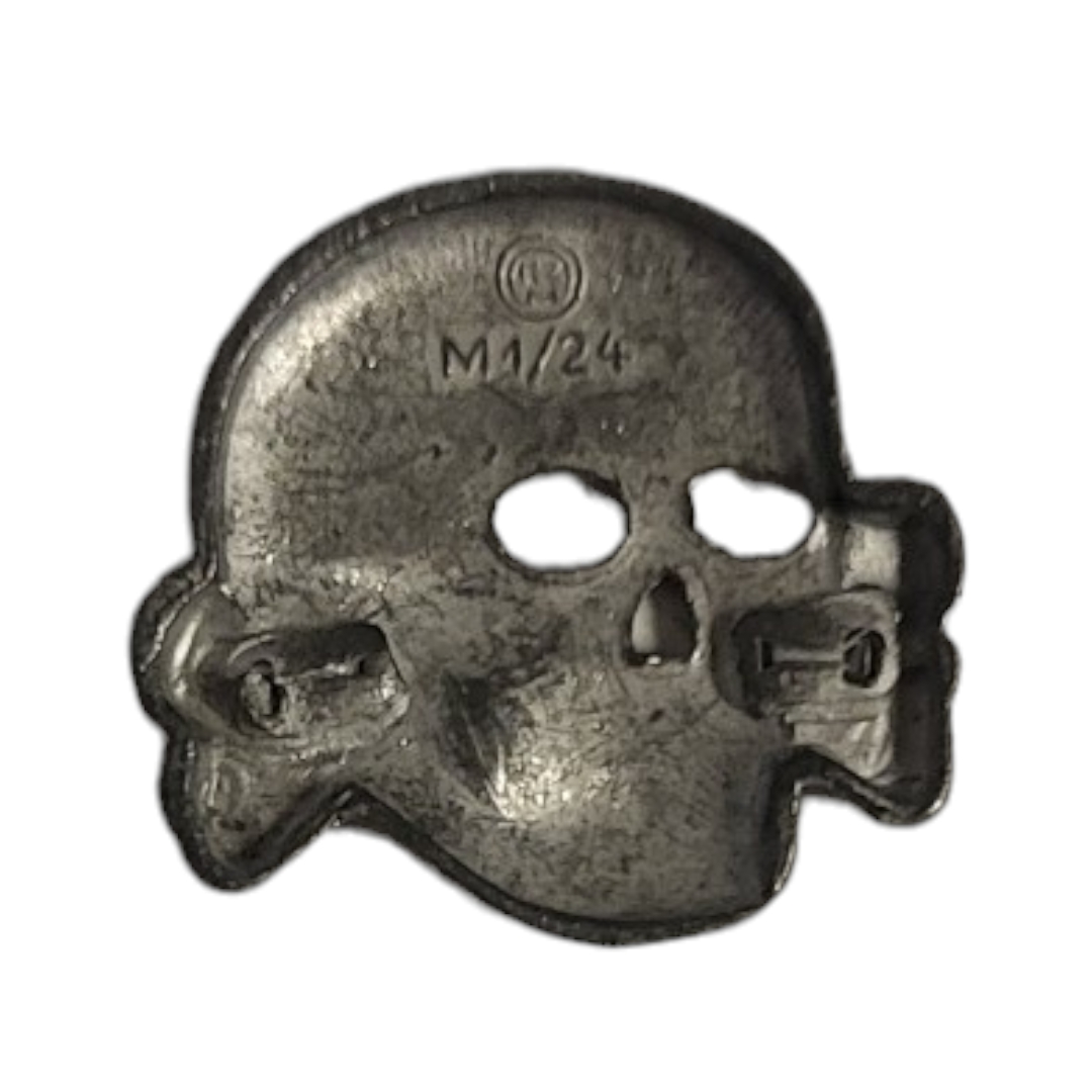 A GERMAN SS VISOR CAP SKULL RZM M1/24. Condition: good - Image 2 of 3