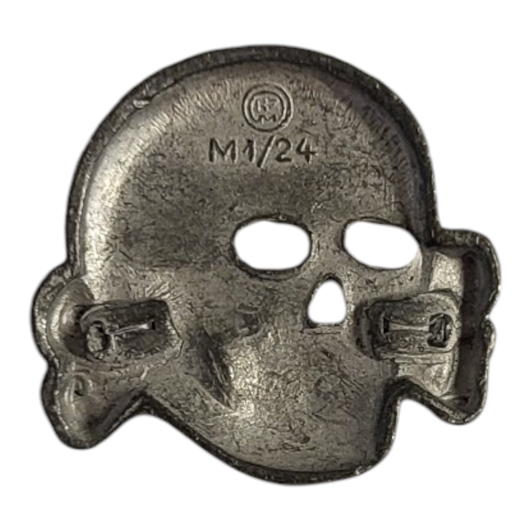 A GERMAN SS VISOR CAP SKULL RZM M1/24. Condition: good - Image 2 of 3