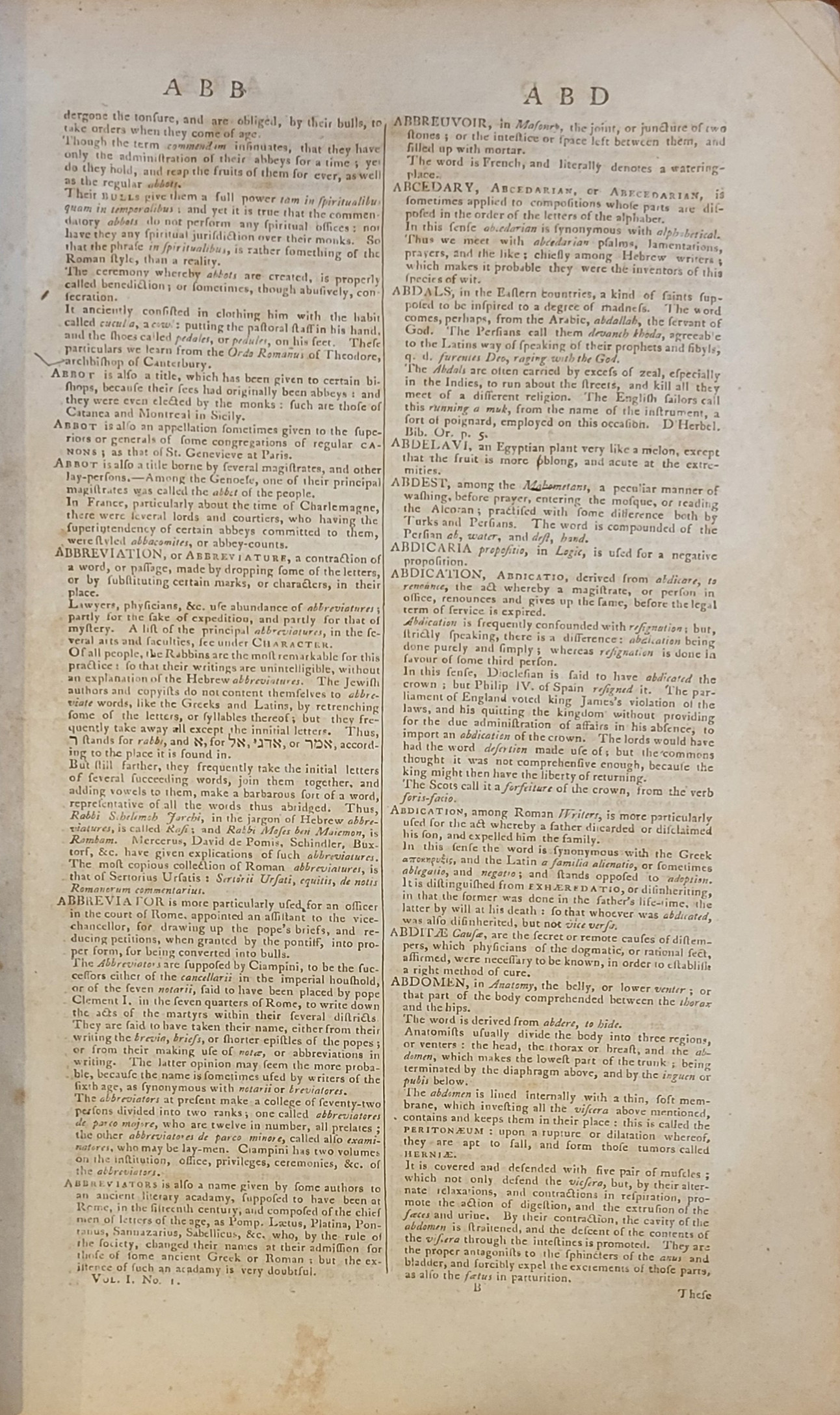 CHAMBERS CYCLOPAEDIA OR A UNIVERSAL DICTIONARY OF ARTS AND SCIENCES Containing an explanation of the - Image 6 of 7